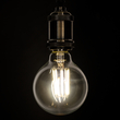 GloboStar® 99054 Λάμπα LED Long Filament E27 G95 Γλόμπος 12W 1320lm 360° AC 220-240V IP20 Φ9.5 x Υ13.5cm Φυσικό Λευκό 4000K με Διάφανο Γυαλί - Dimmable - 3 Years Warranty
