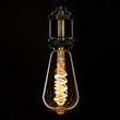 GloboStar® 99144 Λάμπα LED Soft S Spiral Filament E27 ST64 Αχλάδι 4W 280lm 360° AC 220-240V IP20 Φ6.4 x Υ14cm Ultra Θερμό Λευκό 2200K με Μελί Γυαλί - Dimmable - 3 Χρόνια Εγγύηση