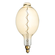GloboStar® 99170 Λάμπα LED Soft S Spiral Filament E27 BT180 MANGOS Γλόμπος 6W 420lm 360° AC 220-240V IP20 Φ18 x Υ39cm Ultra Θερμό Λευκό 2200K με Μελί Γυαλί - Dimmable - 3 Years Warranty