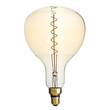 GloboStar® 99171 Λάμπα LED Soft S Spiral Filament E27 ER180 PAPAYAS Γλόμπος 6W 420lm 360° AC 220-240V IP20 Φ18 x Υ30cm Ultra Θερμό Λευκό 2200K με Μελί Γυαλί - Dimmable - 3 Years Warranty