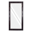 GloboStar® MAKEUP MIRROR-160x80-2 Μοντέρνος Καθρέπτης Μακιγιάζ με Πλαίσιο Φυσικού Ξύλου με Διακόπτη On/Off 20 x E27 AC220-240V - Μ80 x Π7 x Υ160cm - Καφέ Wenge