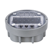 GloboStar® ROADER 60367 Professional LED Strobe Αυτόνομος Ηλιακός Χωνευτός Ανακλαστήρας Οδοστρώματος με Ενσωματωμένο Φωτοβολταϊκό Panel 2.5V 220mA & Επαναφορτιζόμενη Μπαταρία Ni-MH 1.2V 1200mAh - Αδιάβροχο IP68 - Ψυχρό Λευκό 6000K - Max Pass Load 20 Τόνοι - Φ12.5 x Υ7.7cm - 3 Years Warranty