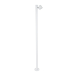 GloboStar® GARDENIA 60509 Φωτιστικό Κήπου - Πάρκου - Πλατείας - Κολωνάκι Αρχιτεκτονικού Φωτισμού Εξωτερικού Χώρου LED 7W 700lm 60° AC220-240V Αδιάβροχο IP65 - Σώμα Αλουμινίου & Tempered Glass - Μ15 x Π18 x Υ180cm - Θερμό Λευκό 2700K - Λευκό - Bridgelux Chip - 5 Years Warranty