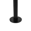 GloboStar® GARDENIA 60511 Φωτιστικό Κήπου - Πάρκου - Πλατείας - Κολωνάκι Αρχιτεκτονικού Φωτισμού Εξωτερικού Χώρου LED 7W 700lm 60° AC220-240V Αδιάβροχο IP65 - Σώμα Αλουμινίου & Tempered Glass - Μ15 x Π18 x Υ180cm - Θερμό Λευκό 2700K - Μαύρο - Bridgelux Chip - 5 Years Warranty