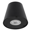 GloboStar® GARDENIA 60795 Φωτιστικό Τοίχου - Απλίκα Αρχιτεκτονικού Φωτισμού Εσωτερικού/Εξωτερικού Χώρου Up or Down Μονόφωτο 1 x GU10 AC220-240V Αδιάβροχο IP65 - Σώμα Αλουμινίου & Tempered Glass - Μ9.5 x Π13 x Υ7.7cm - Μαύρο - 5 Years Warranty