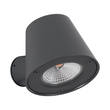 GloboStar® GARDENIA 60798 Φωτιστικό Τοίχου - Απλίκα Αρχιτεκτονικού Φωτισμού Εσωτερικού/Εξωτερικού Χώρου Up or Down LED 7W 700lm 60° AC220-240V Αδιάβροχο IP65 - Σώμα Αλουμινίου & Tempered Glass - Μ9.5 x Π13 x Υ7.7cm - Θερμό Λευκό 2700K - Γκρι Ανθρακί - Bridgelux Chip - 5 Years Warranty