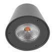GloboStar® GARDENIA 60798 Φωτιστικό Τοίχου - Απλίκα Αρχιτεκτονικού Φωτισμού Εσωτερικού/Εξωτερικού Χώρου Up or Down LED 7W 700lm 60° AC220-240V Αδιάβροχο IP65 - Σώμα Αλουμινίου & Tempered Glass - Μ9.5 x Π13 x Υ7.7cm - Θερμό Λευκό 2700K - Γκρι Ανθρακί - Bridgelux Chip - 5 Years Warranty