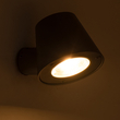 GloboStar® GARDENIA 60798 Φωτιστικό Τοίχου - Απλίκα Αρχιτεκτονικού Φωτισμού Εσωτερικού/Εξωτερικού Χώρου Up or Down LED 7W 700lm 60° AC220-240V Αδιάβροχο IP65 - Σώμα Αλουμινίου & Tempered Glass - Μ9.5 x Π13 x Υ7.7cm - Θερμό Λευκό 2700K - Γκρι Ανθρακί - Bridgelux Chip - 5 Years Warranty