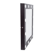GloboStar® MAKEUP MIRROR-80x80-2 Μοντέρνος Καθρέπτης Μακιγιάζ με Πλαίσιο Φυσικού Ξύλου με Διακόπτη On/Off 12 x E27 AC220-240V - Μ80 x Π7 x Υ80cm - Καφέ Wenge