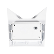 GloboStar® STEALTH 60518 Φωτιστικό Τοίχου - Απλίκα Αρχιτεκτονικού Φωτισμού Εσωτερικού/Εξωτερικού Χώρου Up or Down LED 10W 1000lm 60° AC220-240V Αδιάβροχο IP65 - Σώμα Αλουμινίου & Tempered Glass - Μ17 x Π17 x Υ7.5cm - Θερμό Λευκό 2700K - Λευκό - Bridgelux Chip - 5 Years Warranty