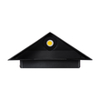 GloboStar® STEALTH 60523 Φωτιστικό Τοίχου - Απλίκα Αρχιτεκτονικού Φωτισμού Εσωτερικού/Εξωτερικού Χώρου Up or Down LED 10W 1100lm 60° AC220-240V Αδιάβροχο IP65 - Σώμα Αλουμινίου & Tempered Glass - Μ17 x Π17 x Υ7.5cm - Φυσικό Λευκό 4500K - Μαύρο - Bridgelux Chip - 5 Years Warranty