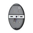 GloboStar® JEREMY 60531 Φωτιστικό Τοίχου - Απλίκα Αρχιτεκτονικού Φωτισμού Εσωτερικού/Εξωτερικού Χώρου Up & Down LED 10W 1000lm 60° AC220-240V Αδιάβροχο IP65 - Σώμα Αλουμινίου & Tempered Glass - Μ16 x Π10 x Υ7cm - Θερμό Λευκό 2700K - Γκρι Ανθρακί - Bridgelux Chip - 5 Years Warranty