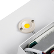 GloboStar® CUADRADO 60569 Φωτιστικό Τοίχου - Απλίκα Αρχιτεκτονικού Φωτισμού Εσωτερικού/Εξωτερικού Χώρου Up or Down LED 10W 1000lm 60° AC220-240V Αδιάβροχο IP65 - Σώμα Αλουμινίου & Tempered Glass - Μ14 x Π14 x Υ4.5cm - Θερμό Λευκό 2700K - Λευκό - Bridgelux Chip - 5 Years Warranty