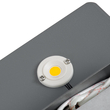 GloboStar® CUADRADO 60570 Φωτιστικό Τοίχου - Απλίκα Αρχιτεκτονικού Φωτισμού Εσωτερικού/Εξωτερικού Χώρου Up or Down LED 10W 1000lm 60° AC220-240V Αδιάβροχο IP65 - Σώμα Αλουμινίου & Tempered Glass - Μ14 x Π14 x Υ4.5cm - Θερμό Λευκό 2700K - Γκρι Ανθρακί - Bridgelux Chip - 5 Years Warranty