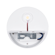 GloboStar® REDONDO 60572 Φωτιστικό Τοίχου - Απλίκα Αρχιτεκτονικού Φωτισμού Εσωτερικού/Εξωτερικού Χώρου Up or Down LED 10W 1000lm 60° AC220-240V Αδιάβροχο IP65 - Σώμα Αλουμινίου & Tempered Glass - Μ14 x Π14 x Υ5cm - Θερμό Λευκό 2700K - Λευκό - Bridgelux Chip - 5 Years Warranty