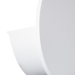 GloboStar® REDONDO 60572 Φωτιστικό Τοίχου - Απλίκα Αρχιτεκτονικού Φωτισμού Εσωτερικού/Εξωτερικού Χώρου Up or Down LED 10W 1000lm 60° AC220-240V Αδιάβροχο IP65 - Σώμα Αλουμινίου & Tempered Glass - Μ14 x Π14 x Υ5cm - Θερμό Λευκό 2700K - Λευκό - Bridgelux Chip - 5 Years Warranty