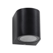 GloboStar® MURANO 60607 Φωτιστικό Τοίχου - Απλίκα Αρχιτεκτονικού Φωτισμού Εξωτερικού Χώρου Up or Down Αλουμινίου με Ντουί 1 x GU10 AC 220-240V Αδιάβροχο IP65 Μ8 x Π8 x Υ7cm - Μαύρο  - 5 Years Warranty