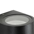 GloboStar® MURANO 60607 Φωτιστικό Τοίχου - Απλίκα Αρχιτεκτονικού Φωτισμού Εξωτερικού Χώρου Up or Down Αλουμινίου με Ντουί 1 x GU10 AC 220-240V Αδιάβροχο IP65 Μ8 x Π8 x Υ7cm - Μαύρο  - 5 Years Warranty