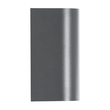 GloboStar® MURANO 60609 Φωτιστικό Τοίχου - Απλίκα Αρχιτεκτονικού Φωτισμού Εξωτερικού Χώρου Up & Down Αλουμινίου με Ντουί 2 x GU10 AC 220-240V Αδιάβροχο IP65 L15 x W8 x H6.8cm - Γκρι Ανθρακί - 5 Years Warranty