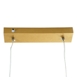 GloboStar® LINARIA DUO 60926 Κρεμαστό Φωτιστικό Οροφής Design LED CCT 72W 8300lm 200° AC 220-240V - Εναλλαγή Φωτισμού μέσω Τηλεχειριστηρίου All In One Ψυχρό 6000k+Φυσικό 4500k+Θερμό 2700k Dimmable Μ220 x Π4 x Υ25cm - Χρυσό Πλατίνα - 3 Years Warranty