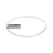 GloboStar® CINDERELLA 60983 Φωτιστικό Οροφής Δαχτυλίδι-Κύκλος LED CCT 30W 3360lm 360° AC 220-240V - Εναλλαγή Φωτισμού μέσω Τηλεχειριστηρίου All In One Ψυχρό 6000k+Φυσικό 4500k+Θερμό 2700k Dimmable Φ50cm - Χρώμιο Νικελ - 3 Years Warranty