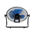 GloboStar® SOLARO-FAN 85351 Solar Fan Αυτόνομος Ηλιακός Επιδαπέδιος Ανεμιστήρας 25W 2 Λειτουργιών Ρεύματος με AC 220-240V ή με Φωτοβολταϊκό Panel 9V 12W & Επαναφορτιζόμενη Μπαταρία Li-ion 7.4V 4400mAh - 12 Ταχύτητες - Ενσωματωμένο USB 2.0 Charger Συσκευών - IP20 - Μ42 x Π20 x Υ35cm - Μαύρο & Μπλε - 2 Years Warranty