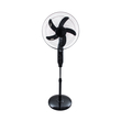 GloboStar® SOLARE-FAN 85358 Solar Fan Αυτόνομος Ηλιακός Επιδαπέδιος Ανεμιστήρας 25W 2 Λειτουργιών Ρεύματος με AC 220-240V ή με Φωτοβολταϊκό Panel 9V 15W & Επαναφορτιζόμενη Μπαταρία Li-ion 7.4V 6000mAh - 12 Ταχύτητες - Ασύρματο Χειριστήριο - Ενσωματωμένο USB 2.0 Charger Συσκευών - IP20 - Μ44 x Π37.5 x Υ132cm - Μαύρο - 2 Years Warranty