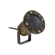 GloboStar® GARDELINI 61485 Καρφωτό Κινούμενο Φωτιστικό Σποτ Κήπου με Ντουί 1 x GU10 VDE Certified AC 220-240V Αδιάβροχο IP65 - Σώμα Αλουμινίου & Υψηλής Αντοχής Tempered Glass & Μ40cm VDE Καλώδιο Σύνδεσης - Φ10 x Υ30cm - Χρυσό Εφέ Σκουριάς - 5 Χρόνια Εγγύηση
