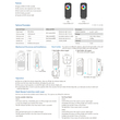 GloboStar® 71544 RT10 SKYDANCE Ασύρματο Χειριστήριο Αφής RF 2.4Ghz 4 Group για όλα τα RGBW+WW SKYDANCE Controller DC 3V 2 x AAA - IP20 Μαύρο Μ12.2 x Π5.3 x Υ1.7cm - 5 Years Warranty