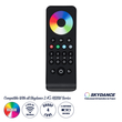 GloboStar® 71563 RS4 SKYDANCE Ασύρματο Χειριστήριο Αφής RF 2.4Ghz 4 Group για όλα τα RGB/RGBW SKYDANCE Controller DC 3V 2 x AAA - IP20 Μαύρο Μ14 x Π5 x Υ1.9cm - 5 Years Warranty