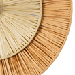 GloboStar® COLOMBO 02278 Boho Επιτοίχιο Φωτιστικό Απλίκα Μονόφωτο 1 x E27 IP20 Μπεζ Ράφια - Μ40 x Π40 x Υ9cm