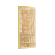GloboStar® SAOTOME 02321 Boho Επιτοίχιο Φωτιστικό Απλίκα Μονόφωτο 1 x E27 IP20 Μπεζ Ξύλο - Μ20 x Π10 x Υ25cm