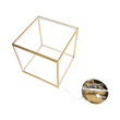 GloboStar® KIBOO 60930 Κρεμαστό Φωτιστικό Οροφής Design LED CCT 36W 4150lm 360° AC 220-240V - Εναλλαγή Φωτισμού μέσω Τηλεχειριστηρίου All In One Ψυχρό 6000k+Φυσικό 4500k+Θερμό 2700k Dimmable Μ40 x Π40 x Υ40cm - Χρυσό Πλατίνα - 3 Years Warranty