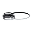 GloboStar® NEMESIS 61105 Φωτιστικό Οροφής Δαχτυλίδι-Κύκλος LED CCT 67W 7573lm 360° AC 220-240V - Εναλλαγή Φωτισμού μέσω Τηλεχειριστηρίου All In One Ψυχρό 6000k+Φυσικό 4500k+Θερμό 2700k Dimmable Φ25+45cm+BackLight - Μαύρο - 3 Years Warranty