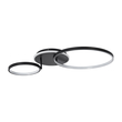 GloboStar® NEMESIS 61105 Φωτιστικό Οροφής Δαχτυλίδι-Κύκλος LED CCT 67W 7573lm 360° AC 220-240V - Εναλλαγή Φωτισμού μέσω Τηλεχειριστηρίου All In One Ψυχρό 6000k+Φυσικό 4500k+Θερμό 2700k Dimmable Φ25+45cm+BackLight - Μαύρο - 3 Years Warranty