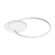 GloboStar® CIRCUO 61230 Φωτιστικό Οροφής Δαχτυλίδι-Κύκλος LED CCT 75W 8400lm 360° AC 220-240V - Εναλλαγή Φωτισμού μέσω Τηλεχειριστηρίου All In One Ψυχρό 6000k+Φυσικό 4500k+Θερμό 2700k Dimmable Μ53 x Π42.5 x Υ9cm - Λευκό - 3 Years Warranty