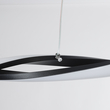 GloboStar® MORALES 61275 Κρεμαστό Φωτιστικό Οροφής Design LED CCT 54W 6048lm 200° AC 220-240V - Εναλλαγή Φωτισμού μέσω Τηλεχειριστηρίου All In One Ψυχρό 6000k+Φυσικό 4500k+Θερμό 2700k Dimmable Μ90 x Π14 x Υ14cm - Μαύρο - 3 Years Warranty