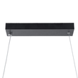 GloboStar® MORALES 61275 Κρεμαστό Φωτιστικό Οροφής Design LED CCT 54W 6048lm 200° AC 220-240V - Εναλλαγή Φωτισμού μέσω Τηλεχειριστηρίου All In One Ψυχρό 6000k+Φυσικό 4500k+Θερμό 2700k Dimmable Μ90 x Π14 x Υ14cm - Μαύρο - 3 Years Warranty