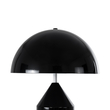 GloboStar® URANUS-M 61453 Μοντέρνο Επιτραπέζιο Φωτιστικό Πορτατίφ Δίφωτο 2 x E27 AC220-240V IP20 - Φ35 x Υ54cm - Μαύρο Μεταλλικό Καμπάνα με Διακόπτη On/Off - 5 Years Warranty
