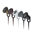 GloboStar® GARDELINI 61484 Καρφωτό Κινούμενο Φωτιστικό Σποτ Κήπου με Ντουί 1 x GU10 VDE Certified AC 220-240V Αδιάβροχο IP65 - Σώμα Αλουμινίου & Υψηλής Αντοχής Tempered Glass & Μ40cm VDE Καλώδιο Σύνδεσης - Φ10 x Υ30cm - Καφέ Εφέ Σκουριάς - 5 Χρόνια Εγγύηση