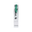 GloboStar® FAST-CONNECT 69902 Μονή Κλέμα Ράγας Ταχείας Σύνδεσης & Διακλάδωσης Καλωδίων για Ηλεκτρολογικούς Πίνακες - 1 x Είσοδος & 1 x Έξοδος με Συμβατή Διατομή Καλωδίων 0.2mm² έως 4mm² - 600V 32A Max - Μ4.5 x Π1 x Υ3.2cm - Γκρι & Πράσινο - Πακέτο 10 Τεμαχίων - 5 Years Warranty