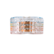 GloboStar® FAST-CONNECT 69908 Τριπλή Κλέμα Ταχείας Σύνδεσης & Διακλάδωσης Καλωδίων - 3 x Είσοδοι & 3 x Έξοδοι με Συμβατή Διατομή Καλωδίων 0.08mm² έως 2.5mm² - 250V/4KV 32A Max - Μ4 x Π4 x Υ1.5cm - Διάφανο με Πορτοκαλί, Κίτρινο & Μπλε - Πακέτο 5 Τεμαχίων - 5 Years Warranty
