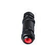 GloboStar® FAST-CONNECT 69916 Διπλός Ι Αδιάβροχος IP68 Σύνδεσμος Ταχείας Σύνδεσης & Διακλάδωσης Καλωδίων - 1 x Είσοδος & 1 x Έξοδος - Εσωτερική Τριπλή Κλέμα με Συμβατή Διατομή Καλωδίων 3 x 0.5mm² έως 3 x 4mm² - 450V 24A Max - Φ3 x Υ10.5cm - Μαύρο - 5 Years Warranty