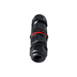 GloboStar® FAST-CONNECT 69920 Διπλός Ι Αδιάβροχος IP68 Σύνδεσμος Ταχείας Σύνδεσης & Διακλάδωσης Καλωδίων - 1 x Είσοδος & 1 x Έξοδος - Εσωτερική Τριπλή Κλέμα με Συμβατή Διατομή Καλωδίων 3 x 0.5mm² έως 3 x 1.5mm² - 450V 16A Max - Φ2.5 x Υ9cm - Μαύρο - 5 Years Warranty