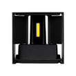 GloboStar® AXIS-S 60568 Φωτιστικό Τοίχου - Απλίκα Αρχιτεκτονικού Φωτισμού Εσωτερικού/Εξωτερικού Χώρου Up & Down LED 10W 1250lm 10 έως 60° AC 220-240V Αδιάβροχο IP65 Μ10 x Π10 x Υ10cm - Ψυχρό Λευκό 6000K - Μαύρο - Bridgelux Chip - 3 Χρόνια Εγγύηση