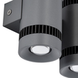 GloboStar® CANNONAL 60579 Φωτιστικό Τοίχου - Απλίκα Αρχιτεκτονικού Φωτισμού Εσωτερικού Χώρου Up & Down LED 20W 2300lm 30° AC 220-240V IP20 Μ12 x Π6.5 x Υ11cm - Θερμό Λευκό 2700K - Γκρι Ανθρακί με Μαύρο - Bridgelux Chip - 3 Χρόνια Εγγύηση