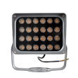 GloboStar® FLOOD-XENA 90127 Προβολέας Wall Washer με Αντιθαμβωτική Γρίλια για Φωτισμό Κτιρίων LED 24W 2520lm 10° AC 220-240V Αδιάβροχο IP65 Μ18 x Π13.5 x Υ18cm Αρχιτεκτονικό Πορτοκαλί 2200K - Γκρι Ανθρακί - 3 Χρόνια Εγγύηση