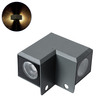 GLOBOSTAR® WALLLIGHT-DONA 90732 Αρχιτεκτονικό Γωνιακό Φωτιστικό LED 10W 950lm 10° DC 24V Αδιάβροχο IP65 Φυσικό Λευκό 4500K Dimmable - Γκρι Ανθρακί - Μ8 x Π8 x Υ6cm - 3 Χρόνια Εγγύηση