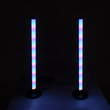 GloboStar® DIGICOLUMN 90760 Σετ 2 Μοντέρνα Επιτραπέζια Φωτιστικά Γραφείου Digital Pixel Symphony Bars LED 16W 1280lm 180° DC 5V με USB 2.0 IP20 - Εναλλαγή Φωτισμού μέσω Τηλεχειριστηρίου - Πολύχρωμα RGB - Dimmable - Μαύρο - Φ3 x Υ45cm - Συσκευασία 2 Τεμαχίων - 2 Χρόνια Εγγύηση