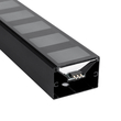 GloboStar® DIGICOLUMN 90762 Μοντέρνο Επιδαπέδιο Φωτιστικό Γραφείου Digital Pixel Rhythm Music Bar LED 12W 960lm 90° DC 5V με USB 2.0 IP20 - Εναλλαγή Φωτισμού μέσω Τηλεχειριστηρίου - Πολύχρωμο RGB - Dimmable - Μαύρο - Μ3.4 x Π2.5 x Υ122cm - 2 Χρόνια Εγγύηση